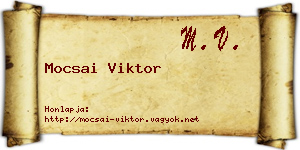 Mocsai Viktor névjegykártya